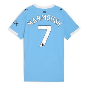 Manchester City Omar Marmoush #7 Replik Heimtrikot Damen 2025-26 Kurzarm